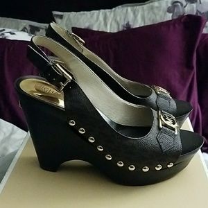 Brown Michael Kors Slingbacks